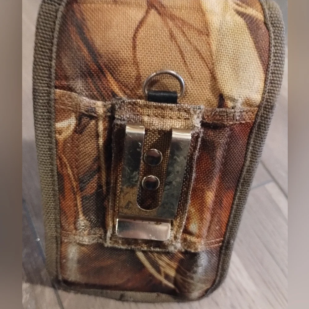 Camouflage Phone Holster, Protective Soft Carrying Case, Attaches To Belt Loop